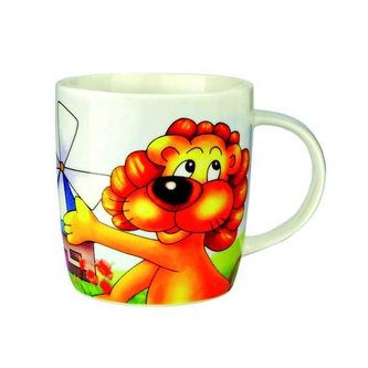 Bino Porcelánový hrneček lev
