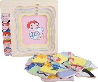 Small Foot Puzzle životní vývoj muže
