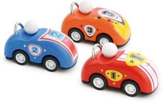 Vilac Dřevěné závodní auto kabriolet na natahování 1 ks