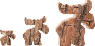 Small Foot Dřevěné děkorace sobí rodinka