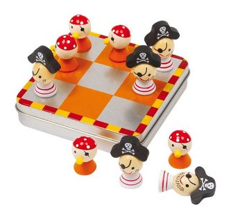 Small Foot Společenská hra magnetické piškvorky piráti