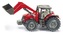 Siku Kovový model traktor Massey Ferguson s předním nakladačem