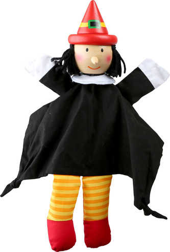 Small Foot Dřevěná loutka maňásek černokněžník