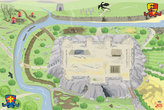 Le Toy Van Hrací koberec PLAYMAT hrad 150x100 cm
