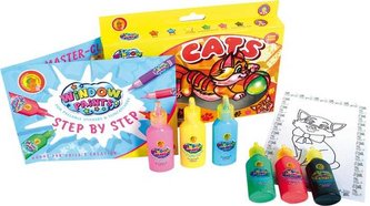 Small Foot Malování na sklo kočky