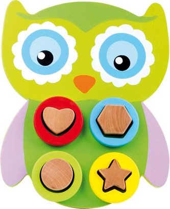 Small Foot Dřevěná hračka motorická sova