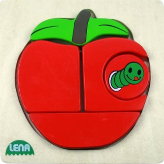 Lena Dřevěné puzzle jablko