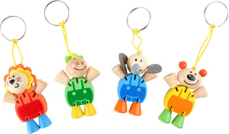 Přívěšek na klíče Flexibilní zvířata 1ks  modrá