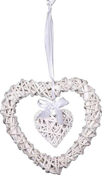 Small Foot Bytové dekorace proutěné srdce Michele