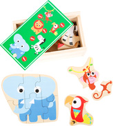 Small Foot Dřevěné puzzle zvířátka ze Zoo