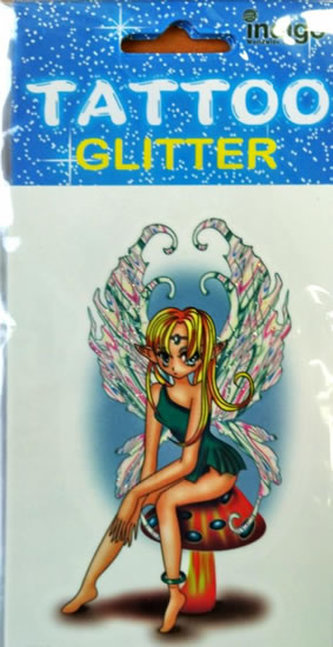 Tetování Víla sedící na houbě