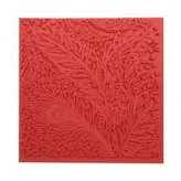 CERNIT polymerová textura - páv 90 x 90mm