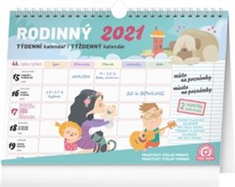 Týdenní rodinný plánovací kalendář s háčkem 2021