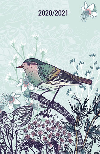 Diář 2020-2021 Ptáček na větvičce / 18 měsíční