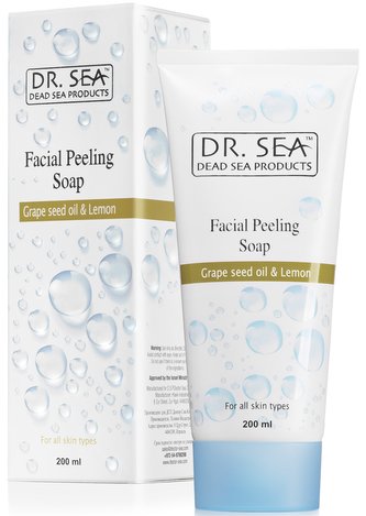 DR. SEA Grapeseed Oil & Lemon Facial Peeling Soap 200ml