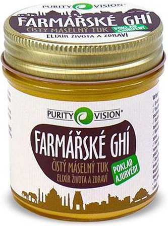 Purity Vision Farmářské Ghí 120ml