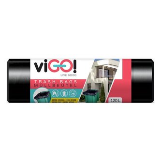 Vigo pytle na odpad 120l LDPE -černé 70 x 105 cm ( 10 ks )