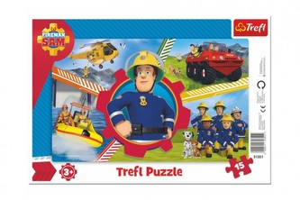Trefl Puzzle Požárník Sam / 15 dílků