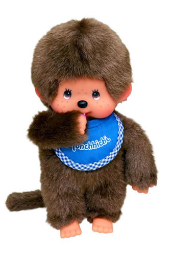 Monchhichi 20cm - kluk modrý bryndáček