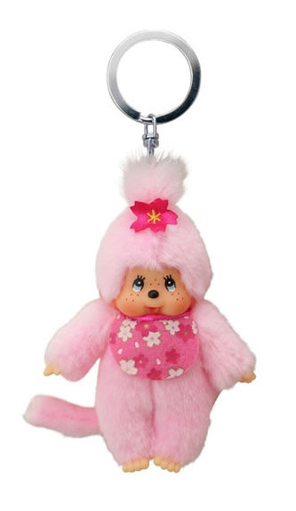 Monchhichi klíčenka - světle růžová