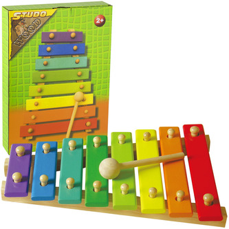 Xylofon dřevěný s paličkou