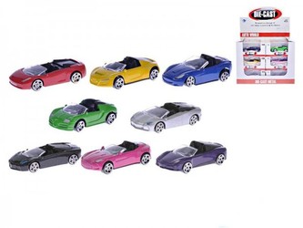 Auto kov 8cm volný chod asst 8 barev v krabičce 24ks v DBX