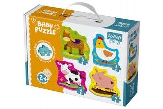 Baby puzzle Zvířata na farmě 4v1 Baby puzzle Zvířata na farmě 4v1