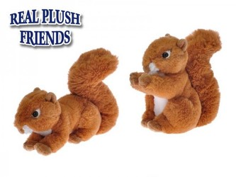 Veverka plyšová 19-23cm asst 2 druhy 0+