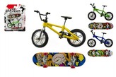 Kolo + skateboard prstový šroubovací plast 10cm mix druhů na kartě