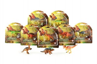 Dinosaurus mini plast 8cm asst 6 druhů na kartě
