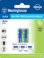 Akumulátor Westinghouse PREMIUM AAA NiMH 800mAh 1,2V, blistr 2ks