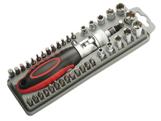 Ráčnový šroubovák se sadou bitů SD-2309