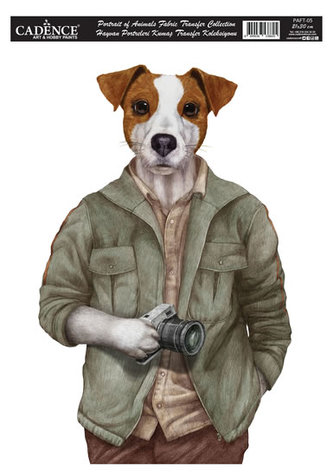 Cadence nažehlovací nálepka 21x30 cm - pes fotograf