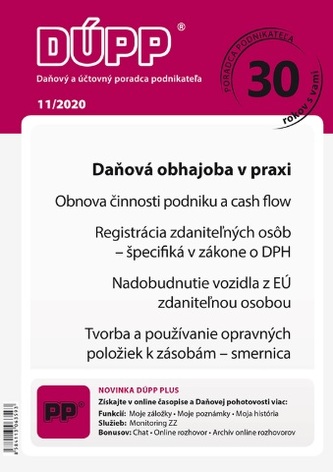 Daňový a účtovný poradca podnikateľa 11/2020