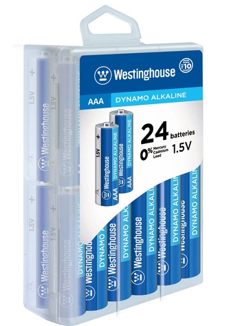 Baterie alkalická Westinghouse AAA/LR3 1,5V Dynamo alkalická, krabička 24ks