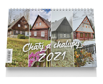 Stolní kalendář - Chaty a chalupy 2021