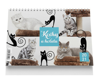 Stolní kalendář - Kočky a koťata 2021