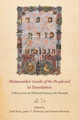 Maimonides' guide of the Perplexed in Translation