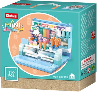 Sluban Mini Handcraft M38-B0792B Prodejní stánek se zmrzlinou