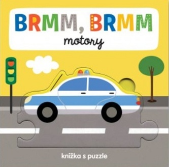 Brmm, Brmm motory - Knížka s puzzle