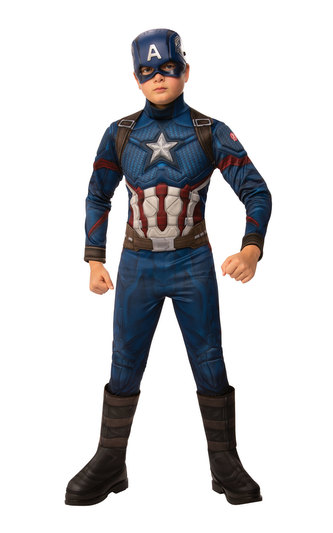 Avengers Endgame: Captain America - DELUXE kostým s maskou vel. S