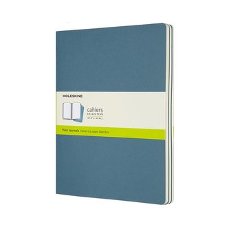 Moleskine Sešity 3 ks čisté modré XL