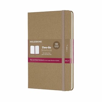 Moleskine Two-go zápisník hnědý