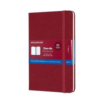 Moleskine Two-go zápisník červený