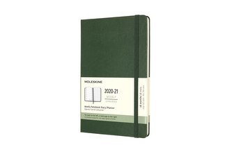 Moleskine Plánovací zápisník 2020-2021 tvrdý zelený L