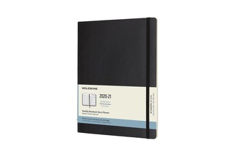 Moleskine Měsíční diář 2020-2021 měkký černý XL