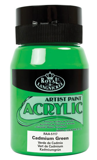 Royal & Langnickel Akrylová barva 500ml CADMIUM GREEN