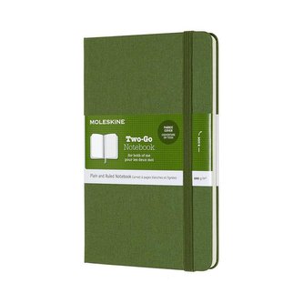 Moleskine Two-go zápisník zelený