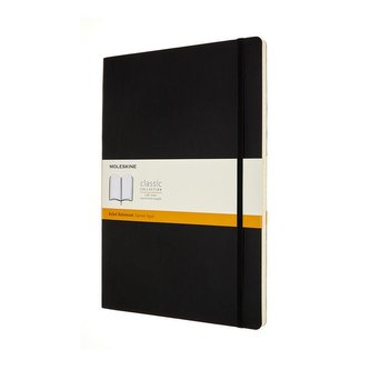 Moleskine Zápisník měkký linkovaný černý A4