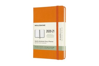 Moleskine Plánovací zápisník 2020-2021 tvrdý oranžový S